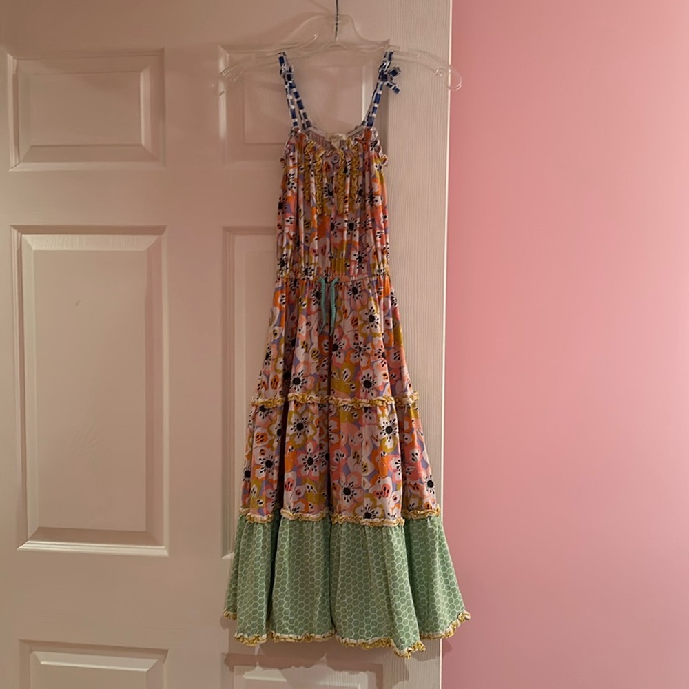 Matilda Jane Tell Me More Maxi Dress Girls 6 Floral Twirl